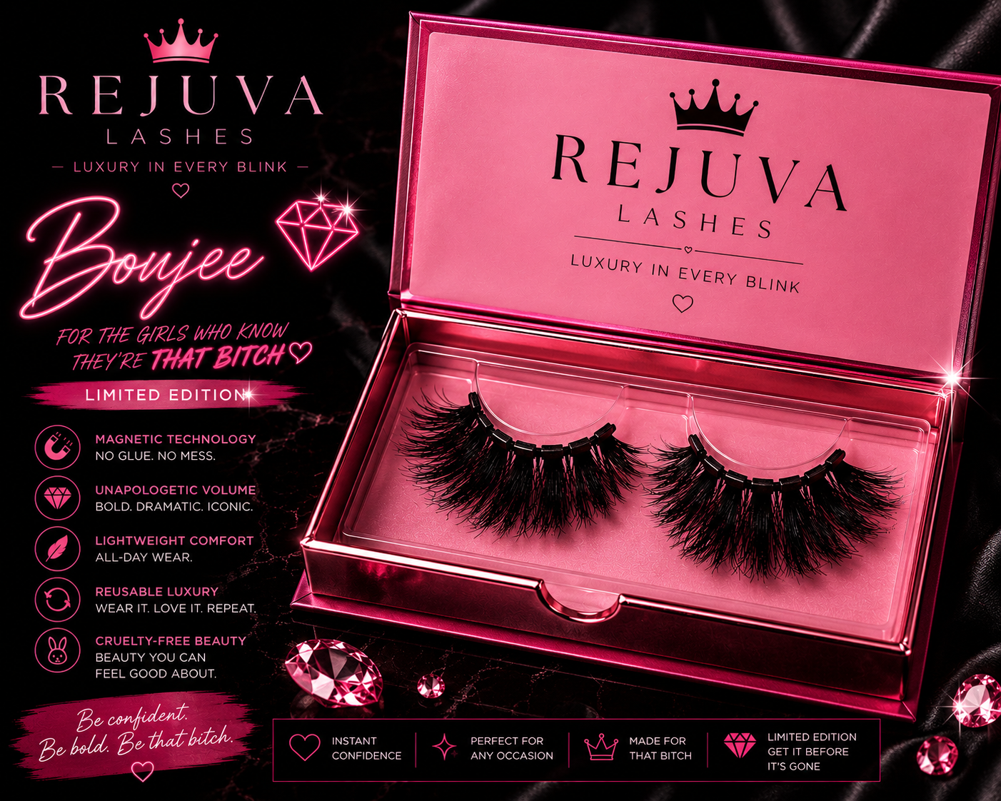 Rejuva Lashes – Boujee 💎 Magnetic